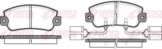 Remsa 0025.22 - Kit pastiglie freno, Freno a disco www.autoricambit.com