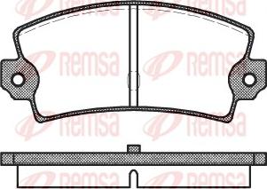 Remsa 0021.40 - Kit pastiglie freno, Freno a disco www.autoricambit.com