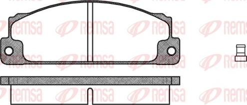 Remsa 0022.02 - Kit pastiglie freno, Freno a disco www.autoricambit.com