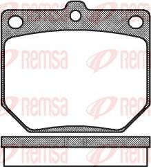 Remsa 0077.20 - Kit pastiglie freno, Freno a disco www.autoricambit.com