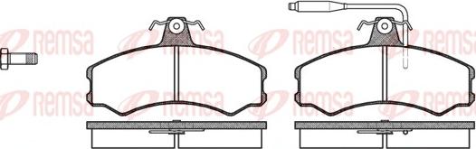 Remsa 0143.02 - Kit pastiglie freno, Freno a disco www.autoricambit.com