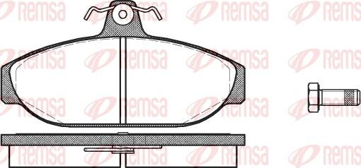 Remsa 0156.00 - Kit pastiglie freno, Freno a disco www.autoricambit.com