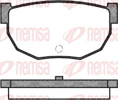 Remsa 0151.10 - Kit pastiglie freno, Freno a disco www.autoricambit.com