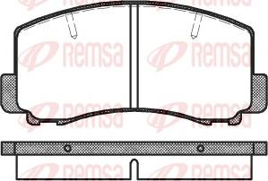 Remsa 0165.00 - Kit pastiglie freno, Freno a disco www.autoricambit.com