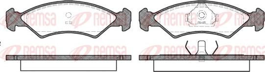 Remsa 0168.00 - Kit pastiglie freno, Freno a disco www.autoricambit.com