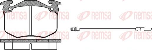 Remsa 0163.02 - Kit pastiglie freno, Freno a disco www.autoricambit.com