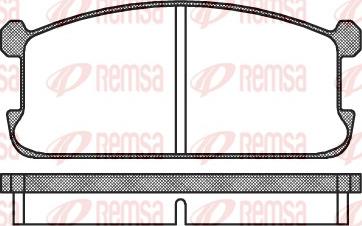 Remsa 0106.00 - Kit pastiglie freno, Freno a disco www.autoricambit.com