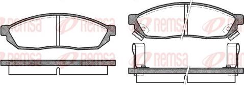 Remsa 0111.02 - Kit pastiglie freno, Freno a disco www.autoricambit.com