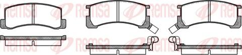 Remsa 0185.02 - Kit pastiglie freno, Freno a disco www.autoricambit.com