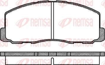 Remsa 0188.00 - Kit pastiglie freno, Freno a disco www.autoricambit.com