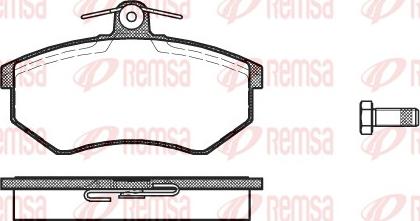 Remsa 0134.00 - Kit pastiglie freno, Freno a disco www.autoricambit.com