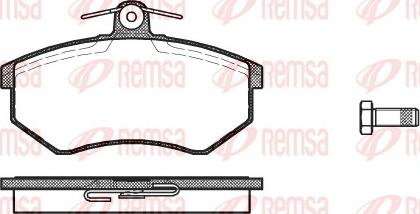 Remsa 0134.10 - Kit pastiglie freno, Freno a disco www.autoricambit.com