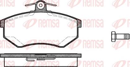 Remsa 0134.20 - Kit pastiglie freno, Freno a disco www.autoricambit.com