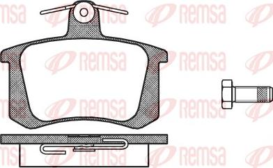 Remsa 0135.20 - Kit pastiglie freno, Freno a disco www.autoricambit.com