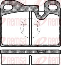 Remsa 0130.00 - Kit pastiglie freno, Freno a disco www.autoricambit.com