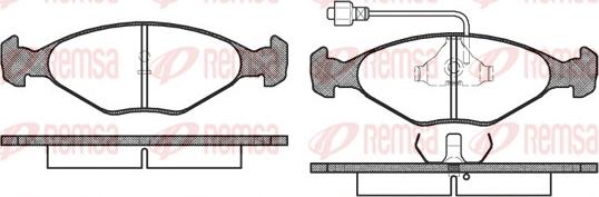 Remsa 0124.02 - Kit pastiglie freno, Freno a disco www.autoricambit.com