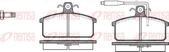 Remsa 0128.02 - Kit pastiglie freno, Freno a disco www.autoricambit.com