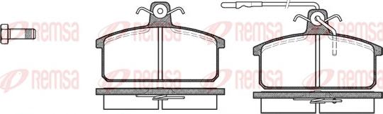 Remsa 0128.32 - Kit pastiglie freno, Freno a disco www.autoricambit.com