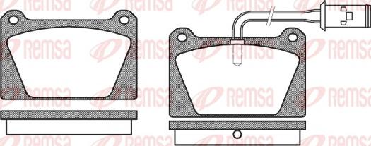 Remsa 0122.02 - Kit pastiglie freno, Freno a disco www.autoricambit.com