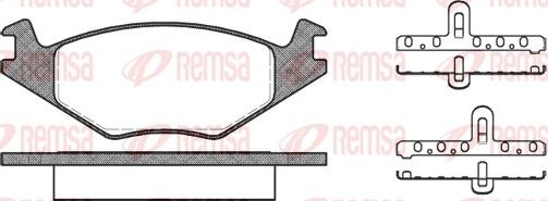 Remsa 0171.20 - Kit pastiglie freno, Freno a disco www.autoricambit.com