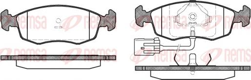 Remsa 0172.22 - Kit pastiglie freno, Freno a disco www.autoricambit.com