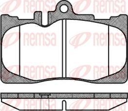 Remsa 0890.00 - Kit pastiglie freno, Freno a disco www.autoricambit.com