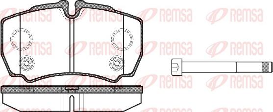 Remsa 0849.10 - Kit pastiglie freno, Freno a disco www.autoricambit.com