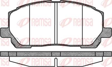 Remsa 0855.00 - Kit pastiglie freno, Freno a disco www.autoricambit.com