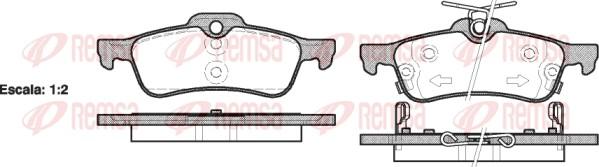 Remsa 0862.02 - Kit pastiglie freno, Freno a disco www.autoricambit.com