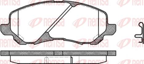 Remsa 0804.02 - Kit pastiglie freno, Freno a disco www.autoricambit.com