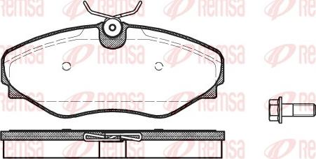 Remsa 0834.20 - Kit pastiglie freno, Freno a disco www.autoricambit.com