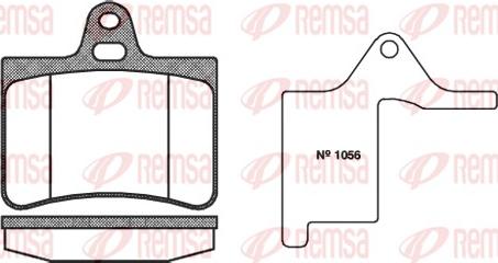 Remsa 0830.00 - Kit pastiglie freno, Freno a disco www.autoricambit.com