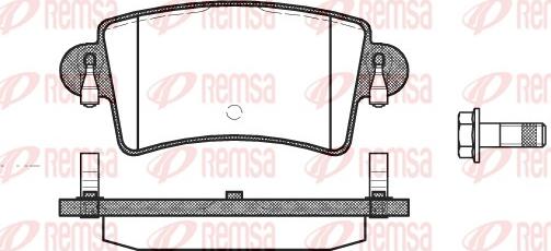 Remsa 0833.00 - Kit pastiglie freno, Freno a disco www.autoricambit.com