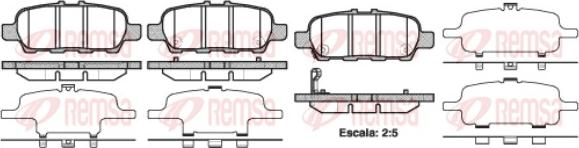 Remsa 0876.41 - Kit pastiglie freno, Freno a disco www.autoricambit.com