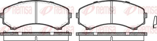 Remsa 0396.00 - Kit pastiglie freno, Freno a disco www.autoricambit.com