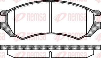 Remsa 0344.00 - Kit pastiglie freno, Freno a disco www.autoricambit.com