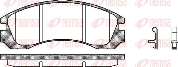 Remsa 0354.32 - Kit pastiglie freno, Freno a disco www.autoricambit.com