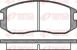 Remsa 0357.00 - Kit pastiglie freno, Freno a disco www.autoricambit.com