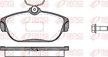 Remsa 0368.00 - Kit pastiglie freno, Freno a disco www.autoricambit.com