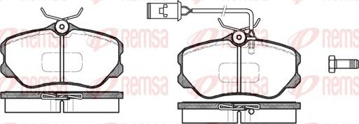 Remsa 0303.12 - Kit pastiglie freno, Freno a disco www.autoricambit.com