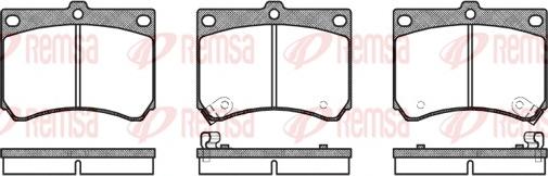 Remsa 0333.02 - Kit pastiglie freno, Freno a disco www.autoricambit.com