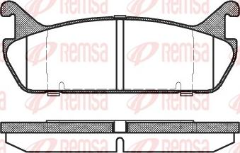 Remsa 0329.00 - Kit pastiglie freno, Freno a disco www.autoricambit.com