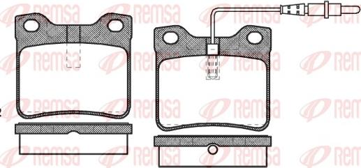 Remsa 0321.22 - Kit pastiglie freno, Freno a disco www.autoricambit.com