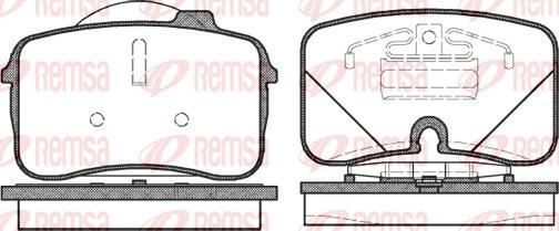 Remsa 0328.00 - Kit pastiglie freno, Freno a disco www.autoricambit.com