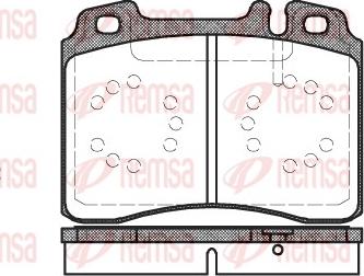 Remsa 0379.00 - Kit pastiglie freno, Freno a disco www.autoricambit.com