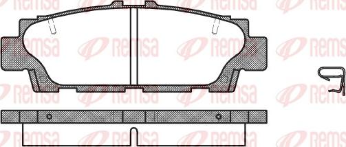 Remsa 0376.00 - Kit pastiglie freno, Freno a disco www.autoricambit.com