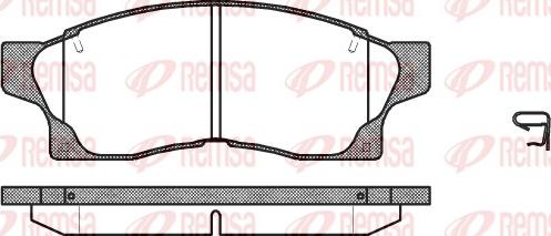 Remsa 0377.00 - Kit pastiglie freno, Freno a disco www.autoricambit.com