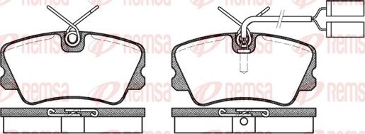 Remsa 0259.02 - Kit pastiglie freno, Freno a disco www.autoricambit.com