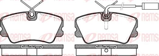 Remsa 0259.12 - Kit pastiglie freno, Freno a disco www.autoricambit.com