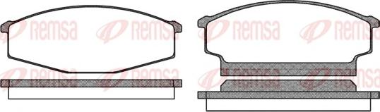 Remsa 0256.00 - Kit pastiglie freno, Freno a disco www.autoricambit.com